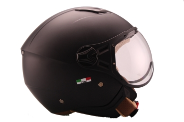 Preview: Helm VITO JET MODA - schwarz-matt